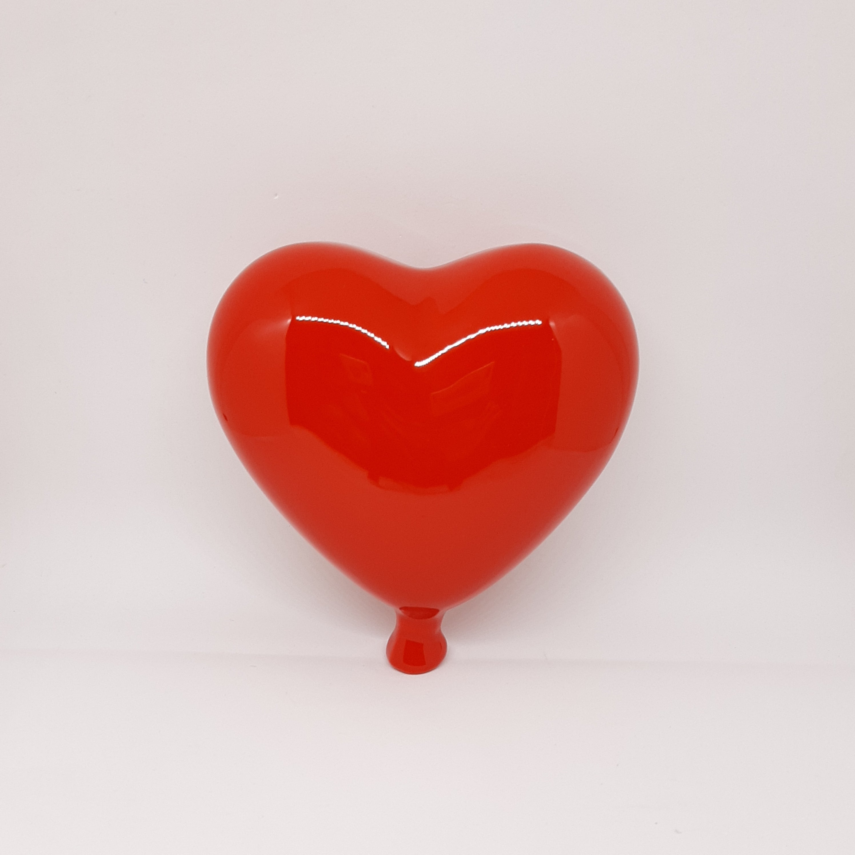 Palloncino a forma di cuore in ceramica Rosso